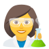 👩‍🔬 woman scientist display on JoyPixels